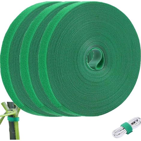 3 Rollen Pflanzenbinder, 15 M Verstellbar, 10 Mm Starkes Nylon, Zum Anbinden Von Kletterpflanzen Und Zum Ordnen Von Kabeln Im Garten/auf Dem Balkon