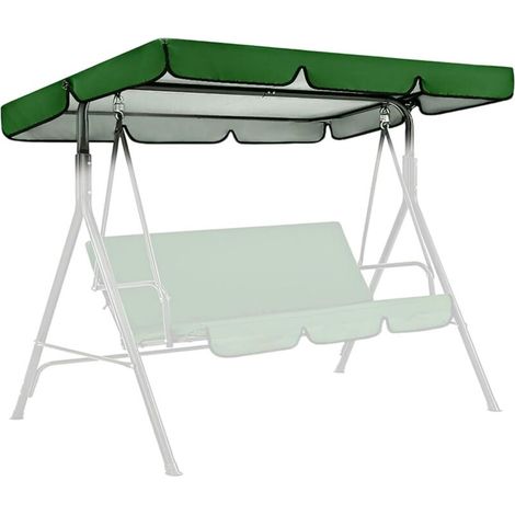 Wasserdichte Dachabdeckung Für 3-sitzer Hollywood-schaukelstuhl, 190t Oxford-gewebe, Grüner Uv-schutz