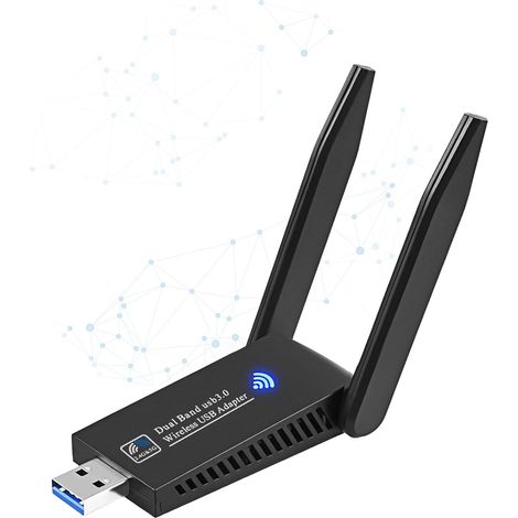 1 Ac1300 Wlan-adapter, Usb 3.0, Hochleistungsantennen, Dualband 2,4 Ghz/5 Ghz, Für Windows- Und Macos-pcs