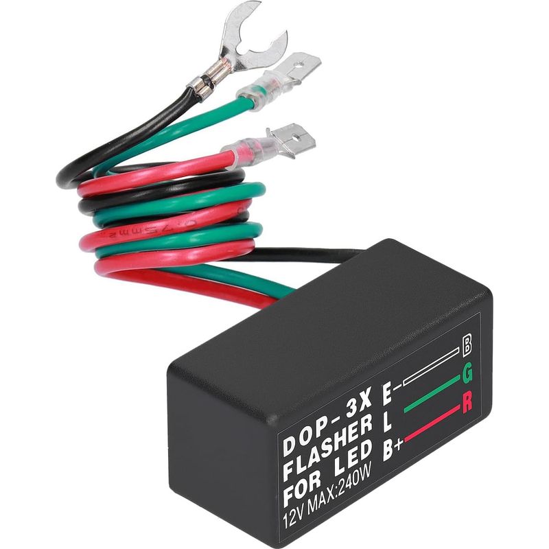 Dop-3x Blinkgeber Für 12v Max Led: 240w Led-blinkerrelais, Elektronisches Led-blinkerrelais Zur Behebung Von Hyperblinken Bei Motorradblinkern
