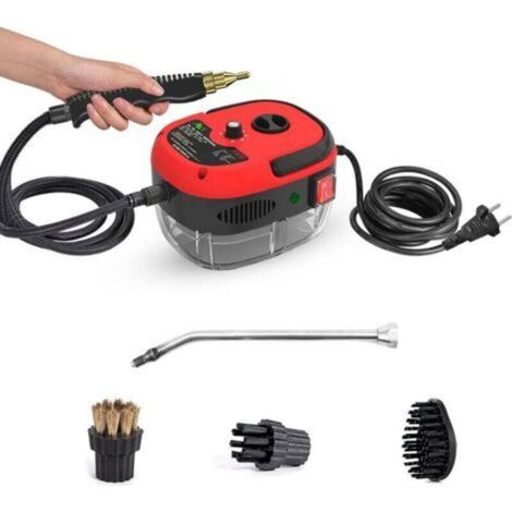 Tragbarer Dampfreiniger, 1500 W – 3 Bar Druck – 105 °c Temperatur – 3 Bürstenaufsätze Für Verschiedene Oberflächen – Eu-stecker
