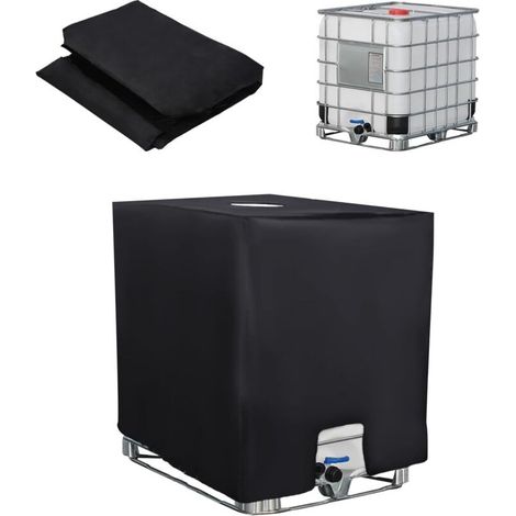 Schutzhülle Für 1000-liter-ibc-container – 210d Oxford-gewebe – Uv-beständig, Staubdicht – Abmessungen: 116 X 100 X 120 Cm – Inklusive Aufbewahrungstasche