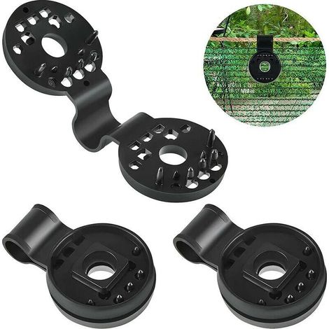 100 Befestigungsclips Für Stoff-sichtschutzwände – Schwarzes, Uv-beständiges Polyethylen (pe) – 4 Cm Durchmesser – Sichere Montage – 100 Stück