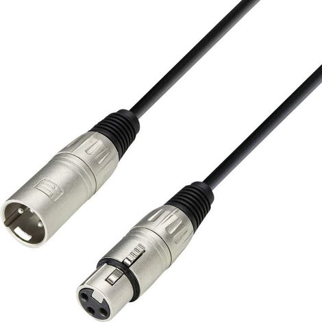 1 Mikrofonkabel, Xlr-buchse, Xlr-stecker, 3 M, Schwarz, Für Studio Und Bühne