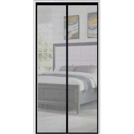 Magnetisches Moskitonetz Für Türen Und Fenster 90x210, Moskitonetz Für Schiebetüren, Magnetisches Tür-moskitonetz, Fiberglas-moskitonetz, Klebemontage Ohne Bohren