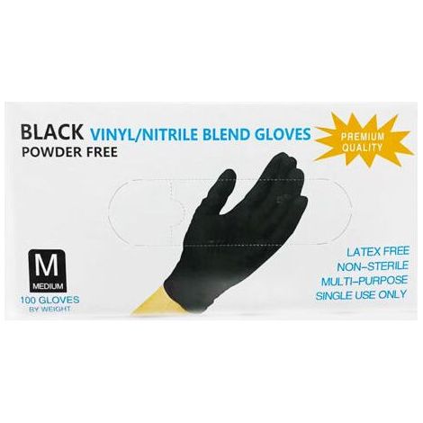 Einweg-nitrilhandschuhe Für Untersuchungen, Schwarze, Latexfreie Einweg-nitrilhandschuhe Für Medizinische, Kulinarische Und Kosmetische Zwecke, Lebensmittelechte Gummihandschuhe, Puderfrei, Unsteril,
