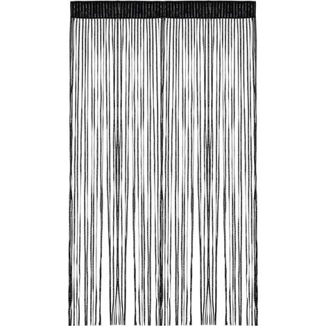Insektenschutzvorhang 100 X 200 Cm, Schwarz, Fadenvorhang Für Hochzeiten, Cafés, Restaurants, Schaufenster