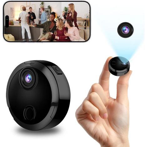 Mini-1080p-wlan-überwachungskamera Für Den Innen- Und Außenbereich, Kabellose Kamera Mit 2,4-ghz-wlan, Nachtsicht Und Bewegungserkennung, Für Zuhause, Büro Und Auto