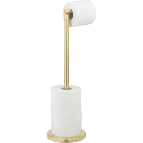 Freistehender Toilettenpapierhalter Aus Edelstahl, Gold