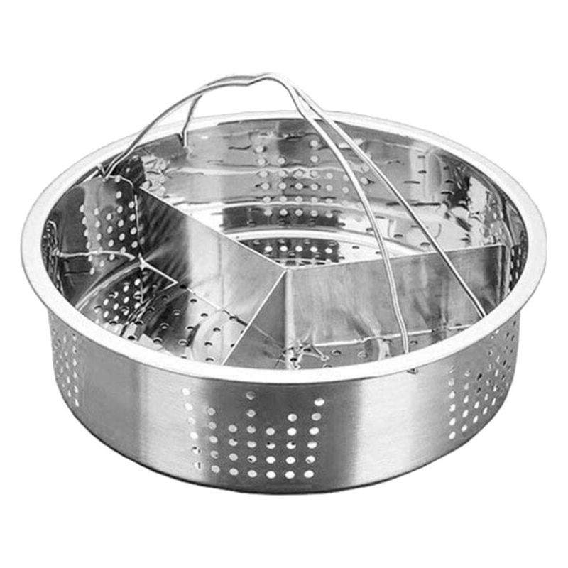 Edelstahl-trennwandset Mit Metallkorb Zum Kochen