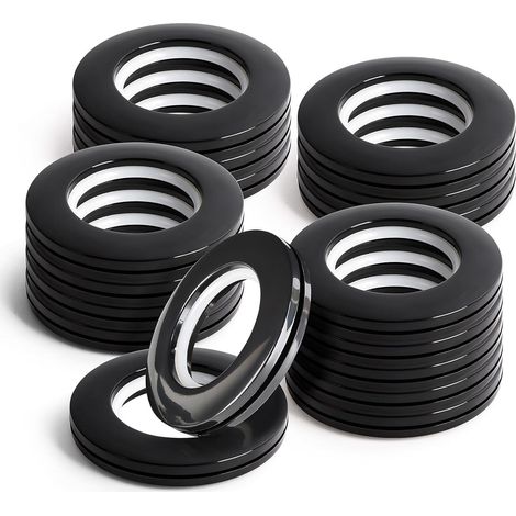Set Mit 16 Ösen, 40 Mm Durchmesser, Abs-kunststoff, Für Duschvorhangstangen Und Duschen