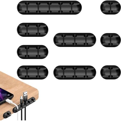 Selbstklebende Silikon-kabelclips In Verschiedenen Größen, Selbstklebende Kabelbinder Für Büro, Auto Und Zuhause, Kabelmanagement Für Usb-, Maus- Und Kopfhörerkabel