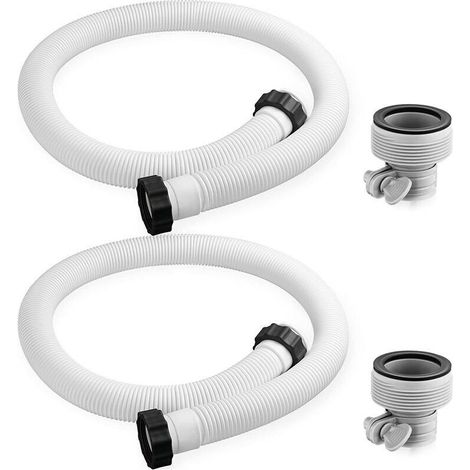 2-teiliger Poolschlauch, Intex-filterpumpenanschluss, 3,8 Cm Durchmesser, Geeignet Für Salzwassersysteme Und Sandfilter Für Aufstellpools