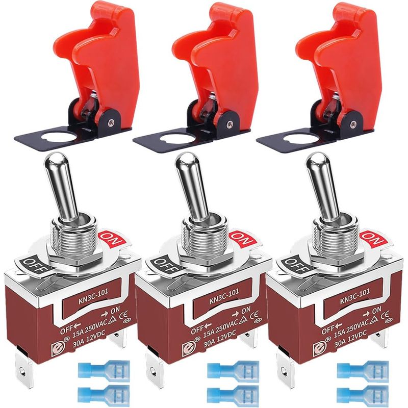 Sicherheits-kippschalter Für Die Schifffahrt, 12 V Dc, 20 A 250 V Ac, 15 A Hochleistungs-spst-ein/aus-schalter, 2-polig, Für Auto, Lkw, Boot