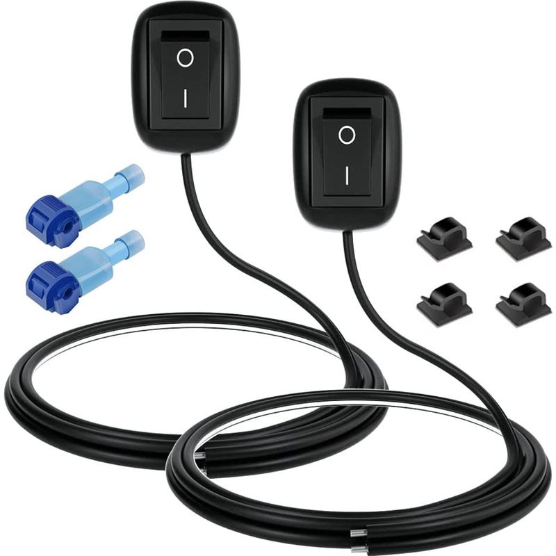 Stück 12v-230v / 10a Spst Tropfenförmiger Klebe-ein/ausschalter Für Nebelscheinwerfer-neon-led-streifen (mit 1 M Kabel)