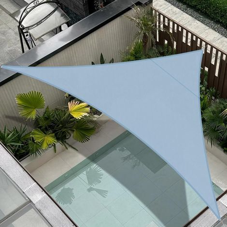 1 Sonnensegel, Dreieckig, 3 X 3 X 4,25 M, Wasserdicht, 95 % Uv-schutz, 160 G/m² Pes, Für Garten, Terrasse Oder Balkon