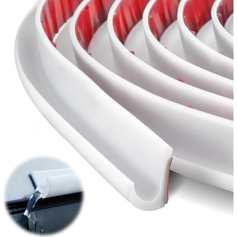 (weiße) Wohnmobil-regenrinne, 5 M Selbstklebende Pvc-regenrinne Für Wohnmobile, Fahrzeuge/lkw/wohnmobile/boote, J-förmige Pvc-regenrinne, Regenabweiser