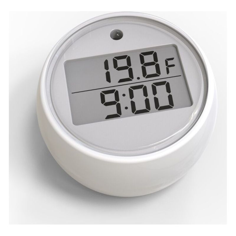Miniaturthermometer Für Kalte Badezimmer Mit Uhr, Wasserdichtes Elektronisches Poolthermometer Mit Automatischem Timer Und Temperaturalarm Von Alovez