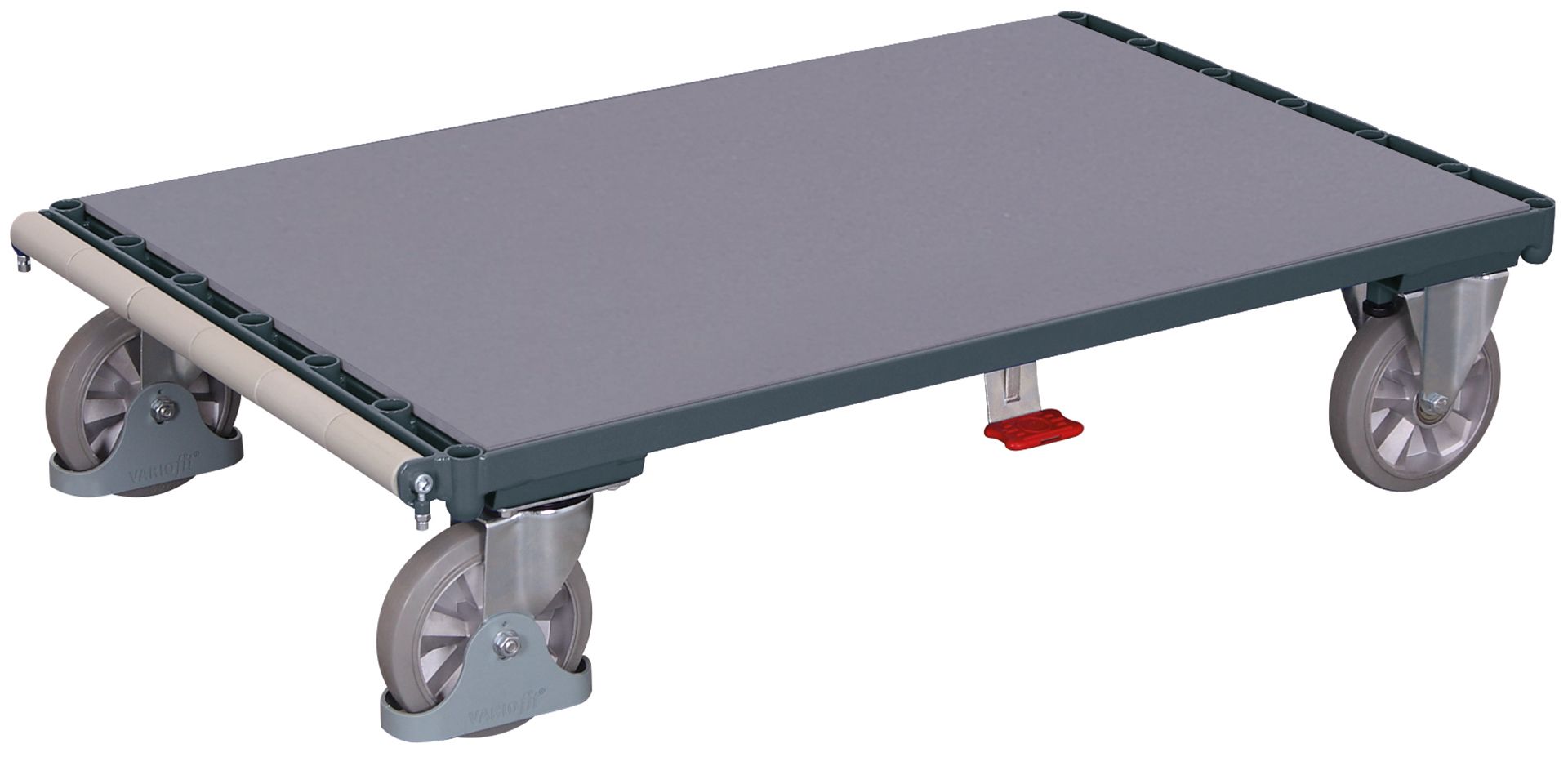 Variofit Plattenwagen Ohne Bügel 1200kg Tragkraft Elastik 1200x800mm Anthrazitgrau