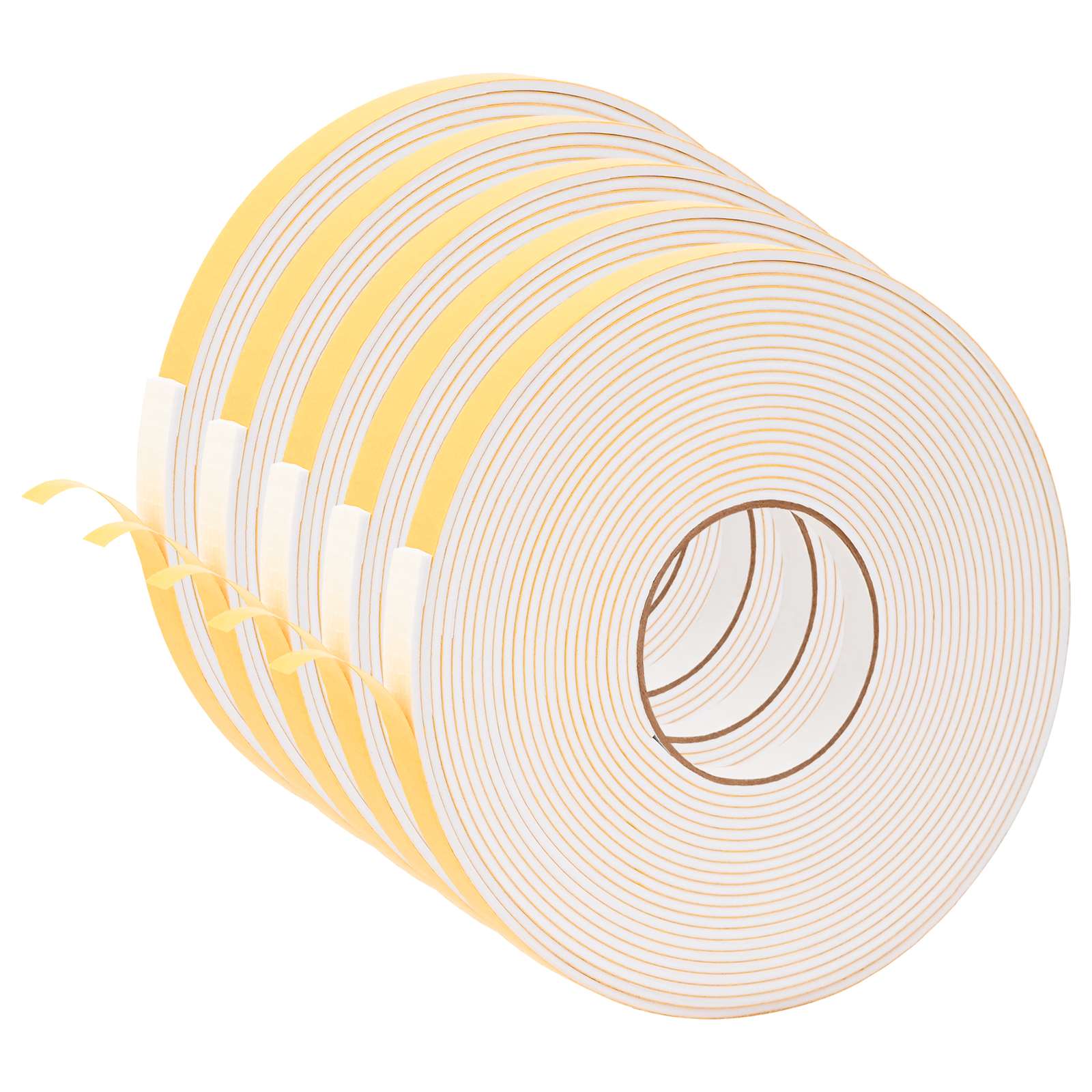 Selbstklebendes Schaumstoffband 5 Stk. Weiß 15 Mm X 10 M Vidaxl