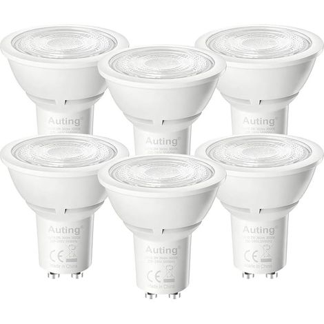 Gu10 Led Lampen, 6 Stück 2w (alternativ 40w Lampe), 360lm, Reflektor Led Spots Mit 3000k Warmweiß Licht, 38° Abstrahlwinkel, Nicht Dimmbar, Energieeffizienzklasse A