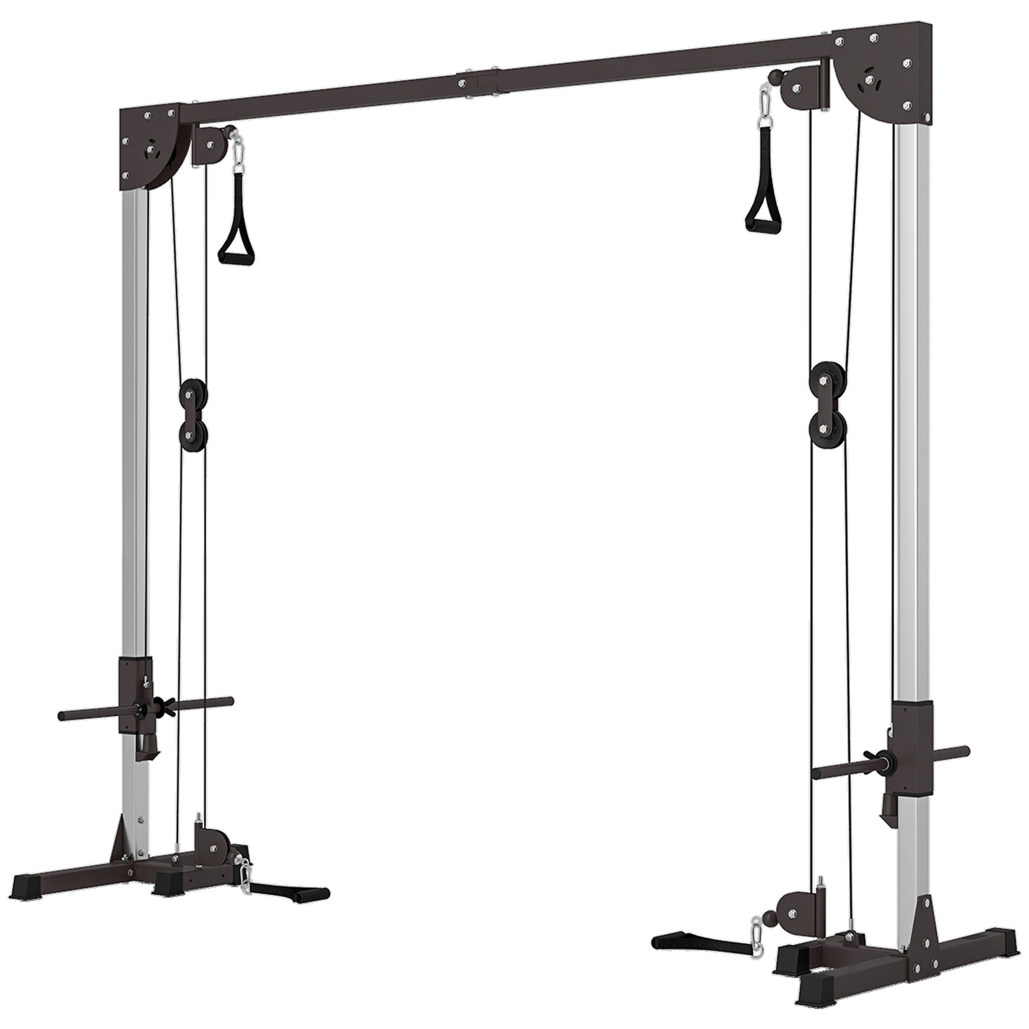 Cross-training-set, Kabelzugsystem, Für 1 Oder 2 Personen, Stahl, Kunststoff, Schwarz