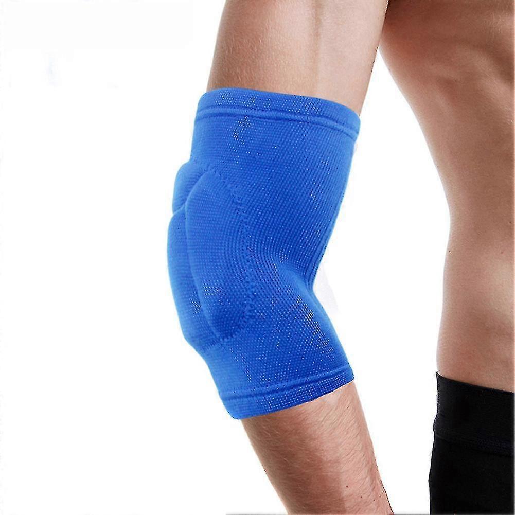1 Paar Unisex-knieschoner, Verdickte Sport-ellbogenschoner Aus Schwamm-blue