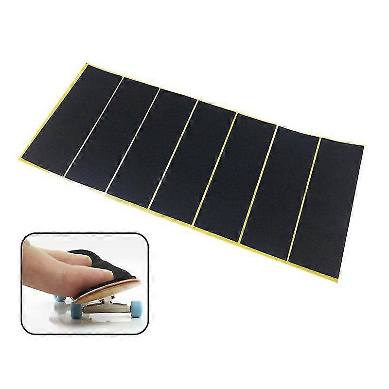 10 Stück Ungeschnittene Klebestreifen Für Holz-fingerboard-decks, Schwarze Schaumstoff-grip-tape-aufkleber Hfmqv