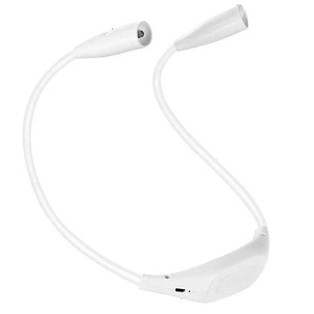 Flexible Led-buchlampe, 4-led-nackenleselampe, Wiederaufladbare Nackenlampe