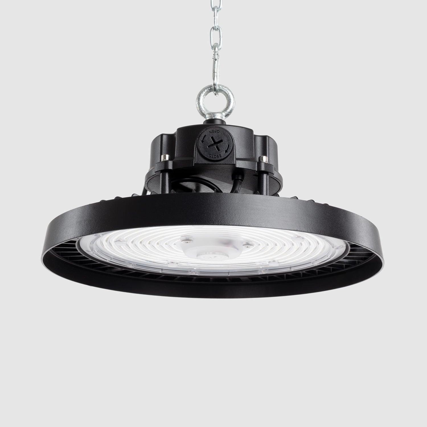 Led Hallenstrahler High Bay Industrial Ufo Hbd Evo 170lm/w Dimmbar 0-10v 5000k 60º Ohne Sensor Kaltweiß 200 W