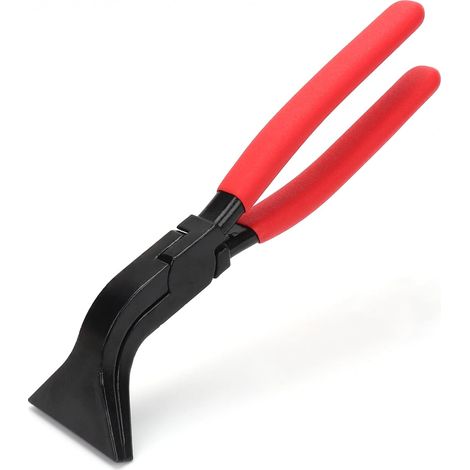 Biegezange, Blechzange, 45°-biegezange, 60 Mm Breit, Blechzange Mit Rutschfestem Griff Zum Biegen Und Glätten Von Blech, Rot