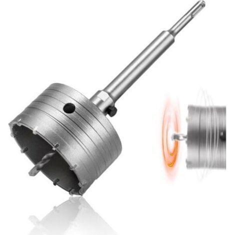 Barkbusters 100-mm-trockenkernbohrer Für Beton, Mit Sds-plus-bohrer Und Zentrierbohrer, 100 Mm Durchmesser