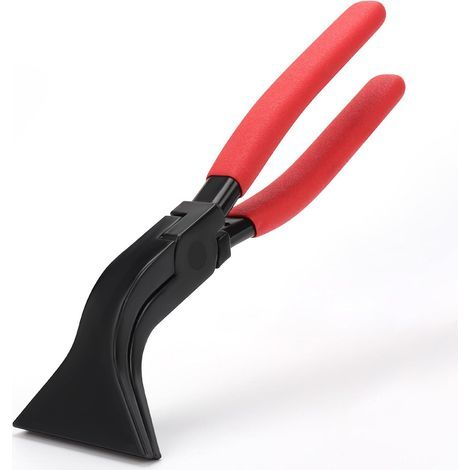 Klappzange, 45°-kantenanleimzange, 60 Mm Backenbreite, Blechbiegezange, Biegewerkzeug Mit Rutschfestem Griff Zum Glätten Und Kanten Von Blechen (rot 45°)