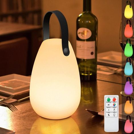 Beijiyi – Kabellose, Dimmbare Outdoor-tischleuchte – 8 Farben Mit Fernbedienung – Wiederaufladbarer Usb-c-akku – 20 Cm Höhe – Laterne Für Garten Und Terrasse