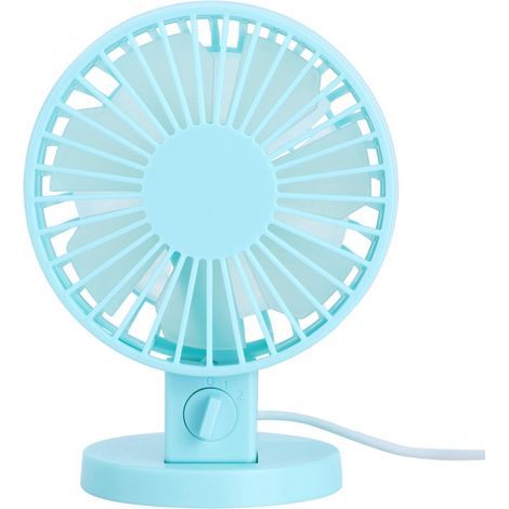 Extrem Leiser, Tragbarer Usb-mini-tischventilator, 45° Neigung, Ideal Für Zuhause, Büro Oder Arbeitszimmer (blau).