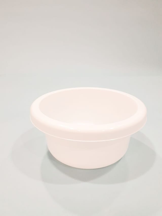 Runde Kunststoffschüssel, 41 Cm, 13,5 L, Weiß - Ben