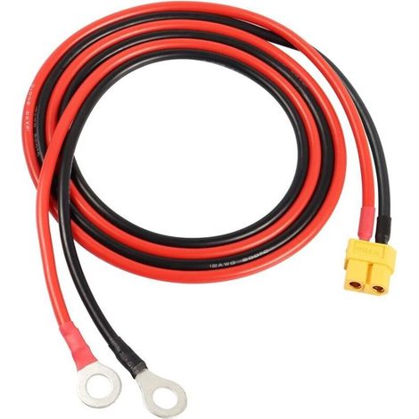 Xt60-auf-o-ringkabel, Xt60-buchse-auf-o-ring-steckverbinderkabel, Mit 1 M 12awg Silikonkabel, Für Rc-lipo-akku Fpv-renndrohnen (1 M/3,3 Fuß)