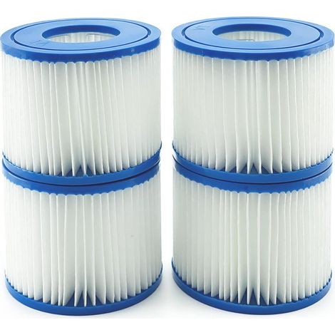 4er-pack Filterkartuschen – Bestway Lay-z-spa – Kompatibel Mit Miami / Vegas / Monaco – Ersatz Für Bw58323 / 58239