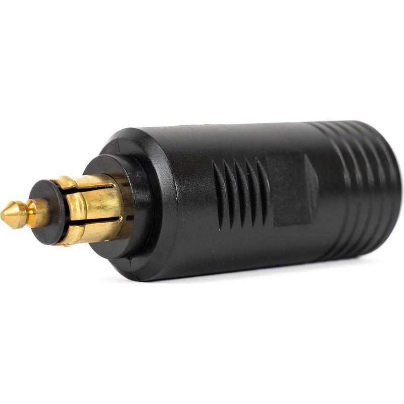 1-din-adapter, Euro-zigarettenanzünderstecker, 12 V/24 V, Max. 16 A, Schwarz, Nutzfahrzeuge