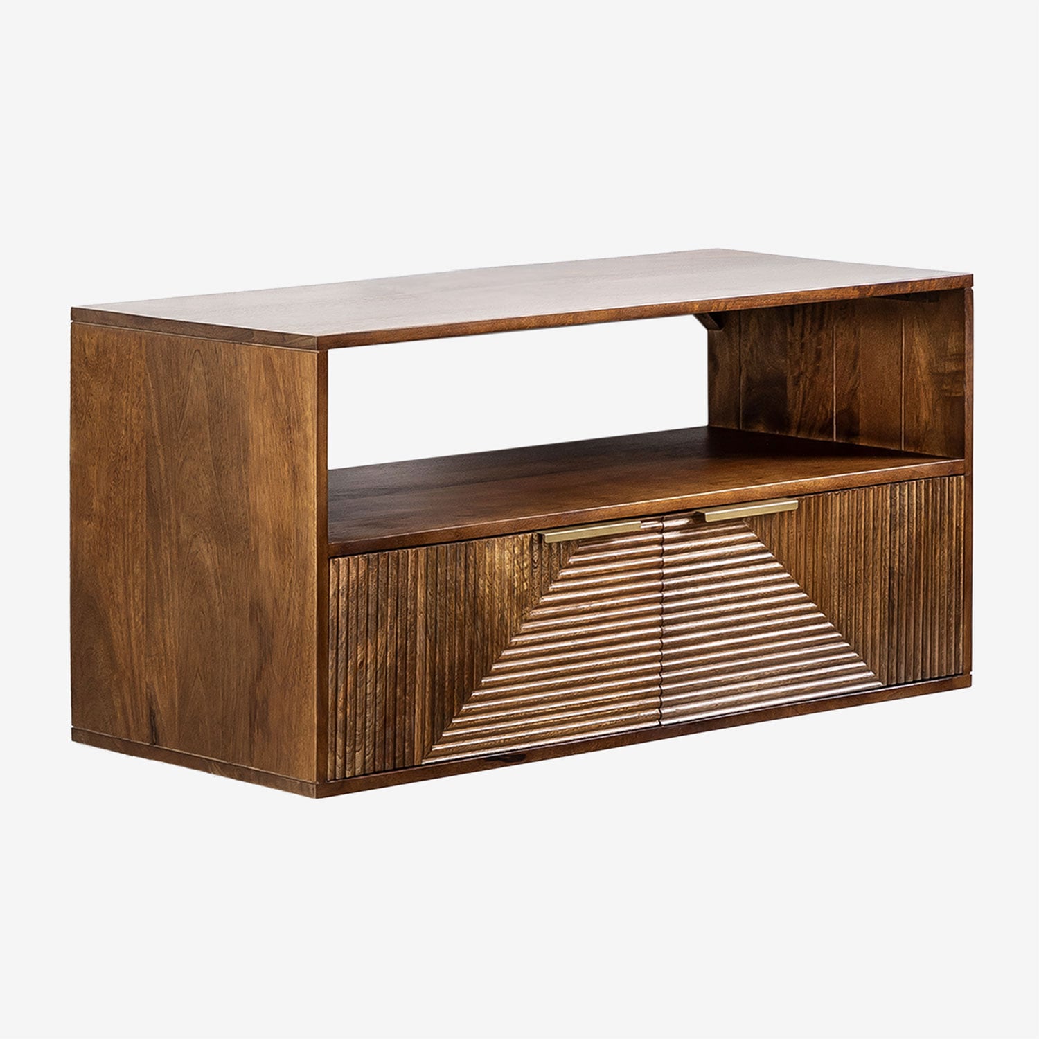 Sklum Hängendes Badezimmermöbel-set 90x40 Cm Aus Mangoholz Baty