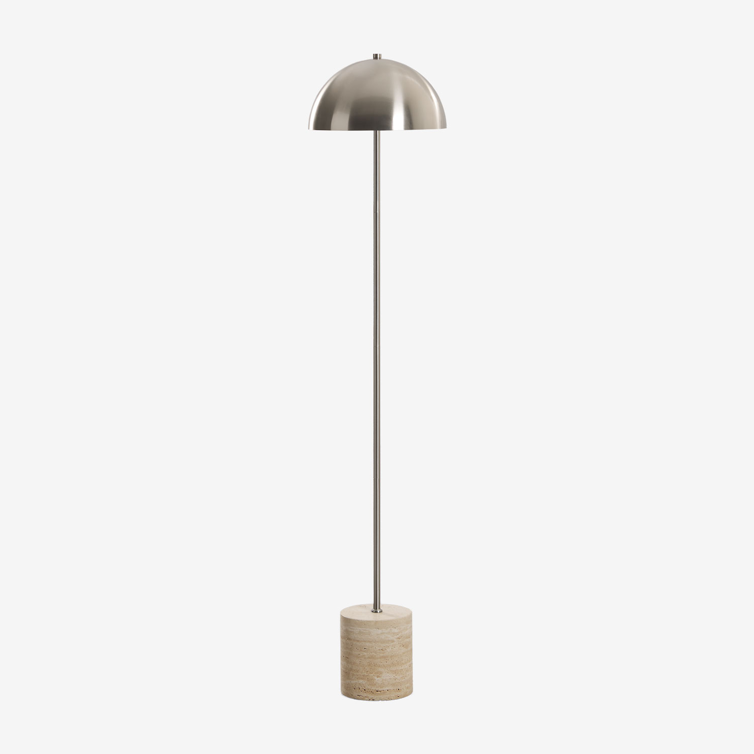 Sklum Led-stehlampe Aus Edelstahl Und Naturstein Nicolas Travertine