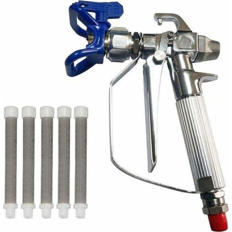 Hochdruck-airless-farbpistole 3600 Psi + Düsensitz + 5 X Airless-farbpistolenfilter