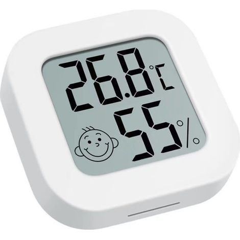 Mini-lcd-thermometer (einteilig), Digitales Hygrometer-thermometer, Kabelloses Innenhygrometer, Ideal Für Kindergarten, Wohnzimmer, Büro Und Mehr