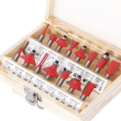 6-mm-fräser, 15-teiliges Set Hartmetall-holznutfräser, Professionell Für Die Holzbearbeitung, Fräser-set