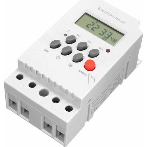 Programmierbarer Digitaler Timer Ac 220v 25a, Elektronischer Din-schienen-timer Mit Lcd-display