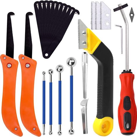 Fliesenverfugungswerkzeug, Fugenentfernungswerkzeug, Fugenreinigungswerkzeug, Fugenkanten-set, 25-teilig