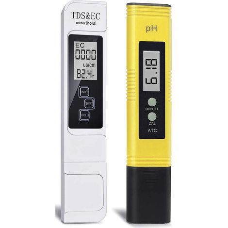 Schwimmbadwasser-tester, Ph-meter, 3-in-1-tds-tester, Leitfähigkeitsmessgerät Und Thermometer, Digitaler Wasserqualitätstester Für Trinkwasser, Schwimmbäder