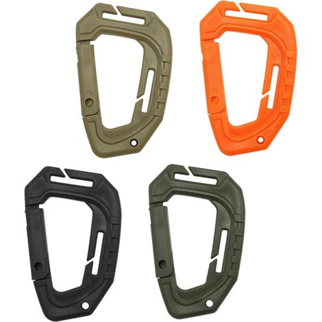 Packung Mit 20 Kletterkarabinern, Robusten Karabinern Für Taschen, Schlüsselanhängern, Robusten Schlaufen Für Outdoor-aktivitäten, Campinghaken