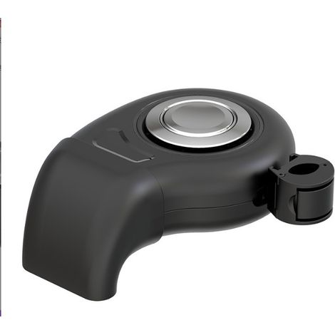 3-in-1-autoheizung (schwarz), 12 V, 120 W, Verstellbarer Heizlüfter, Tragbare Sitzheizung, Elektrische Heizung, Kühlventilator