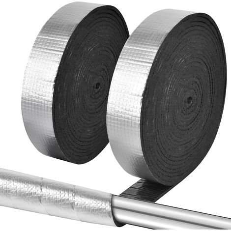 Rohrisolierung – Schützt Außenrohre Im Winter Vor Frost – 2 Rollen, 5 Cm X 10 M X 10 Mm Dick